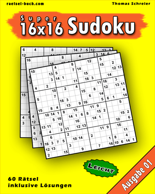 Cover 16x16 Sudoku Leicht