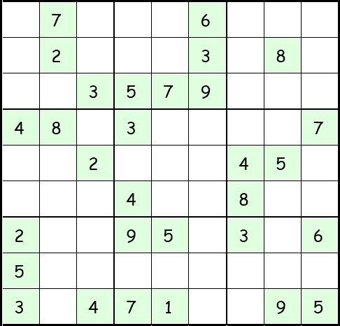 Sudoku Anleitung Schritt 1