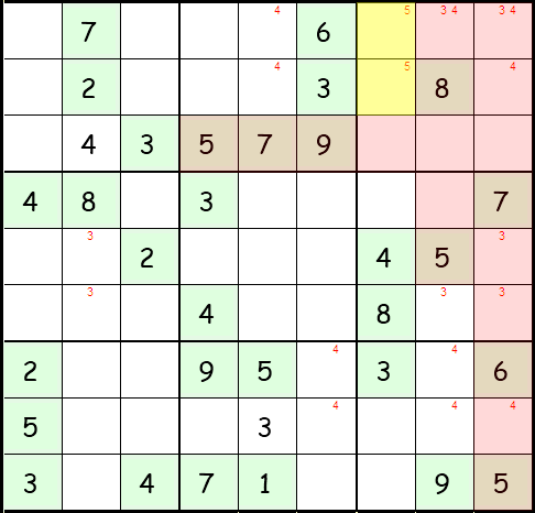 Sudoku Anleitung Schritt 8