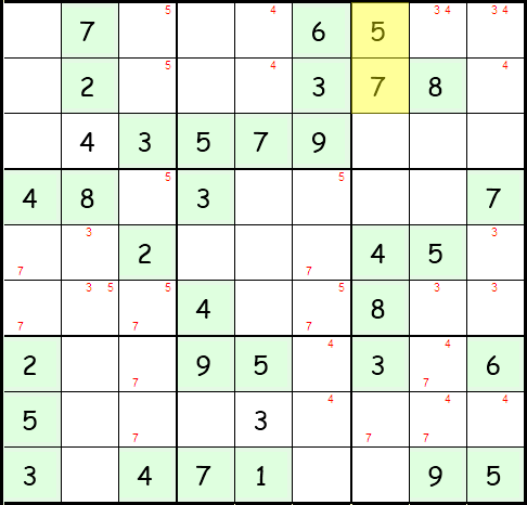 Sudoku Anleitung Schritt 13
