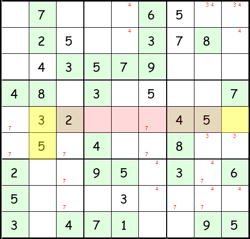 Sudoku Anleitung Schritt 17