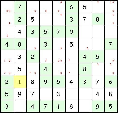 Sudoku Anleitung Schritt 27