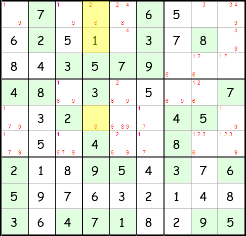Sudoku Anleitung Schritt 35