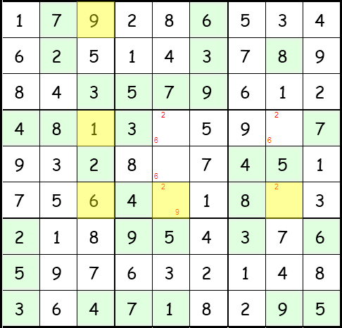 Sudoku Anleitung Schritt 46